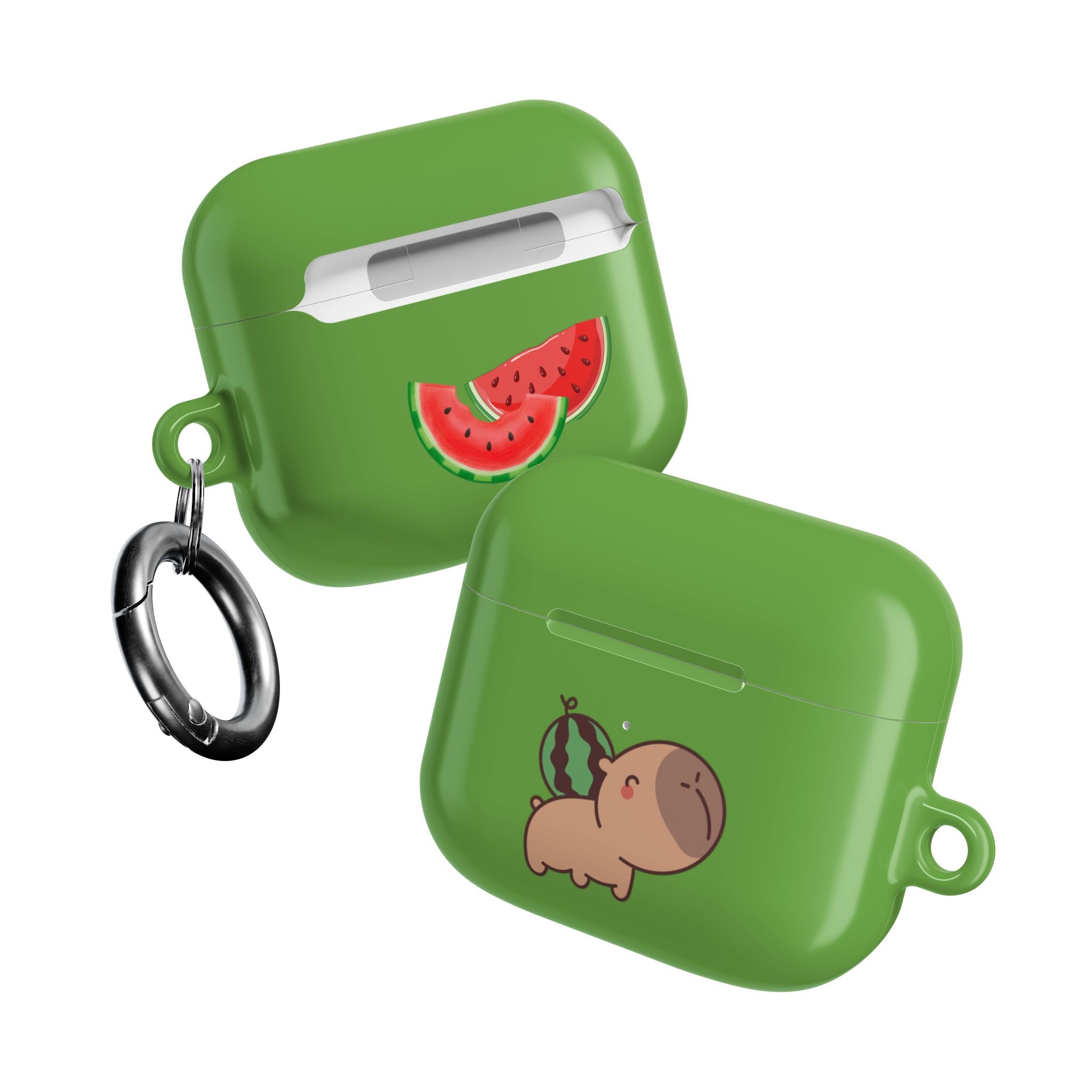 Capybara and Watermelons AirPods Case