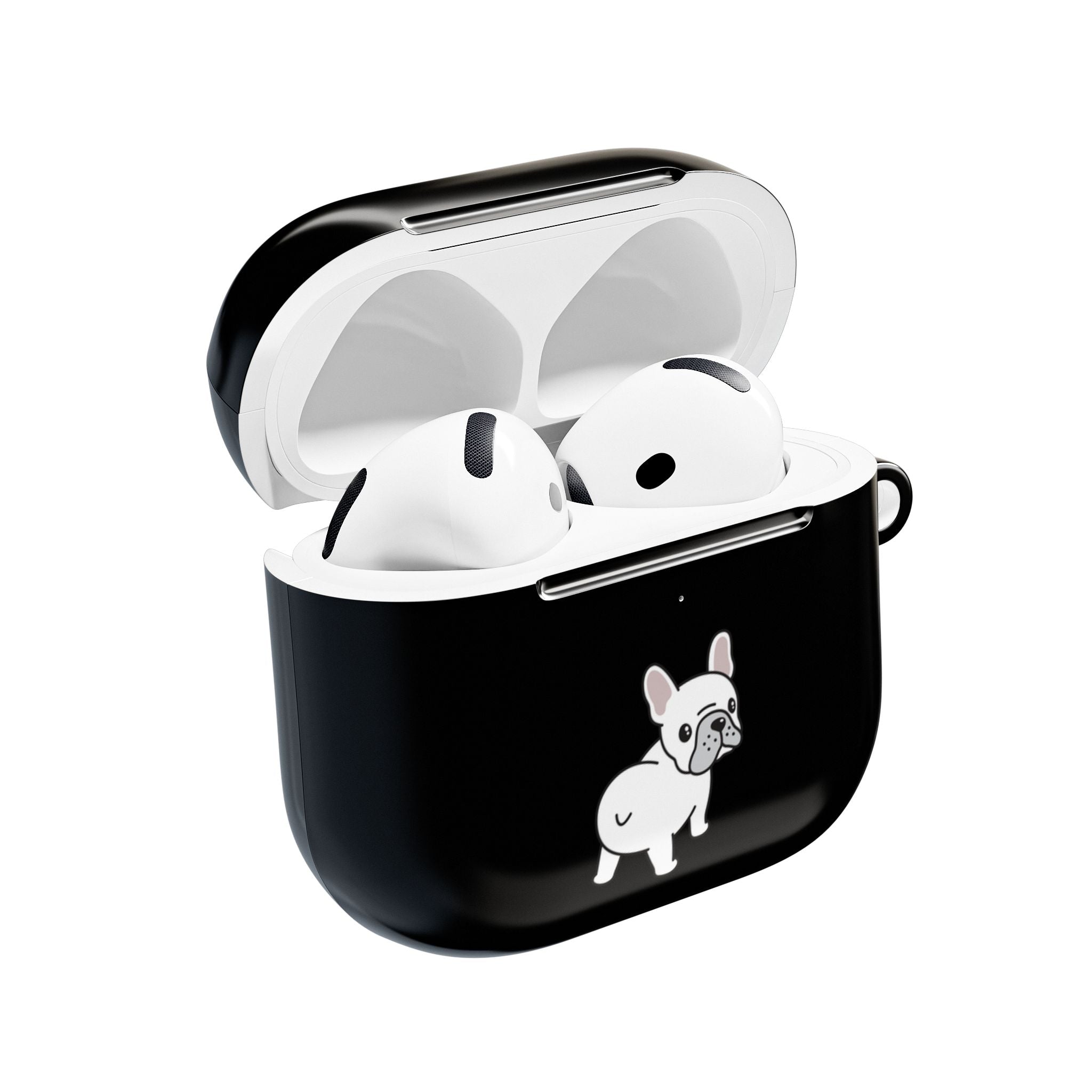 Cute French Bulldog AirPod Case - Black Protective Case