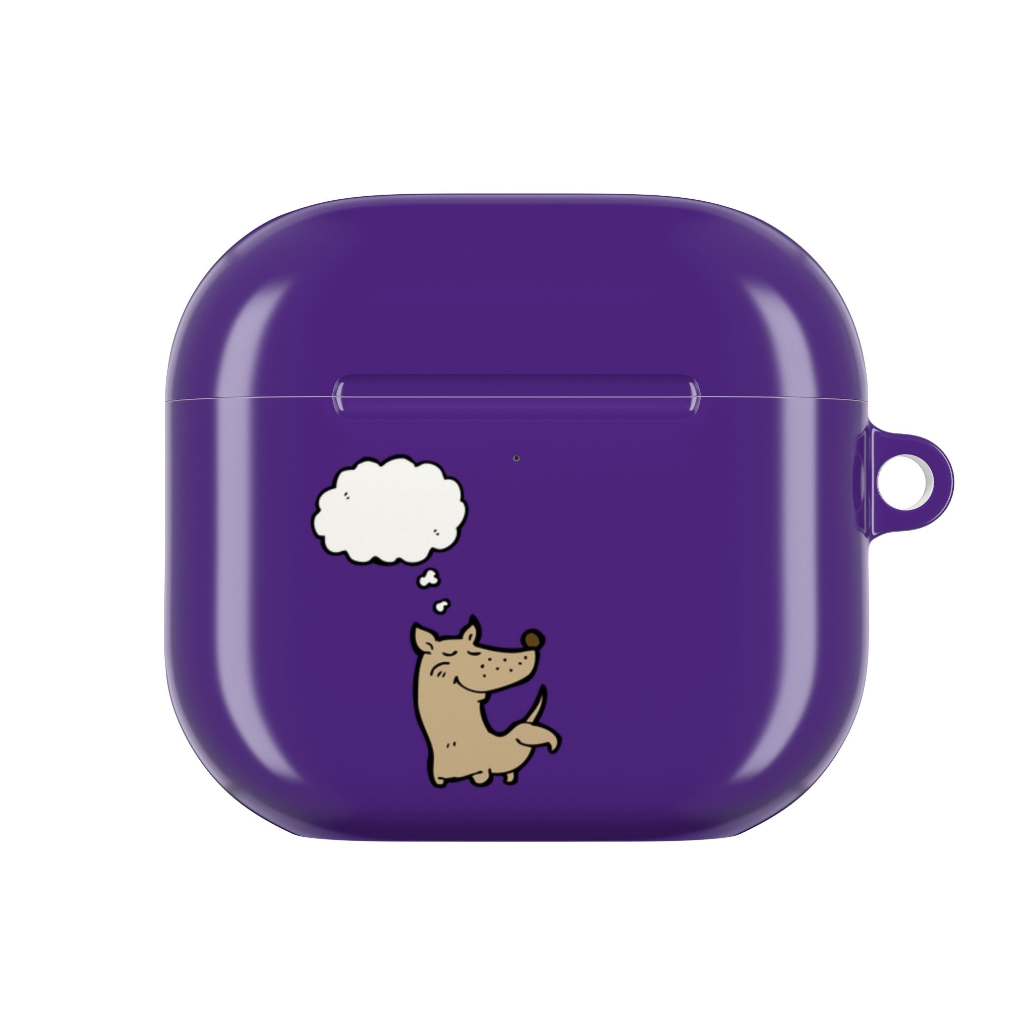 Happy Puppy Purple AirPods Case