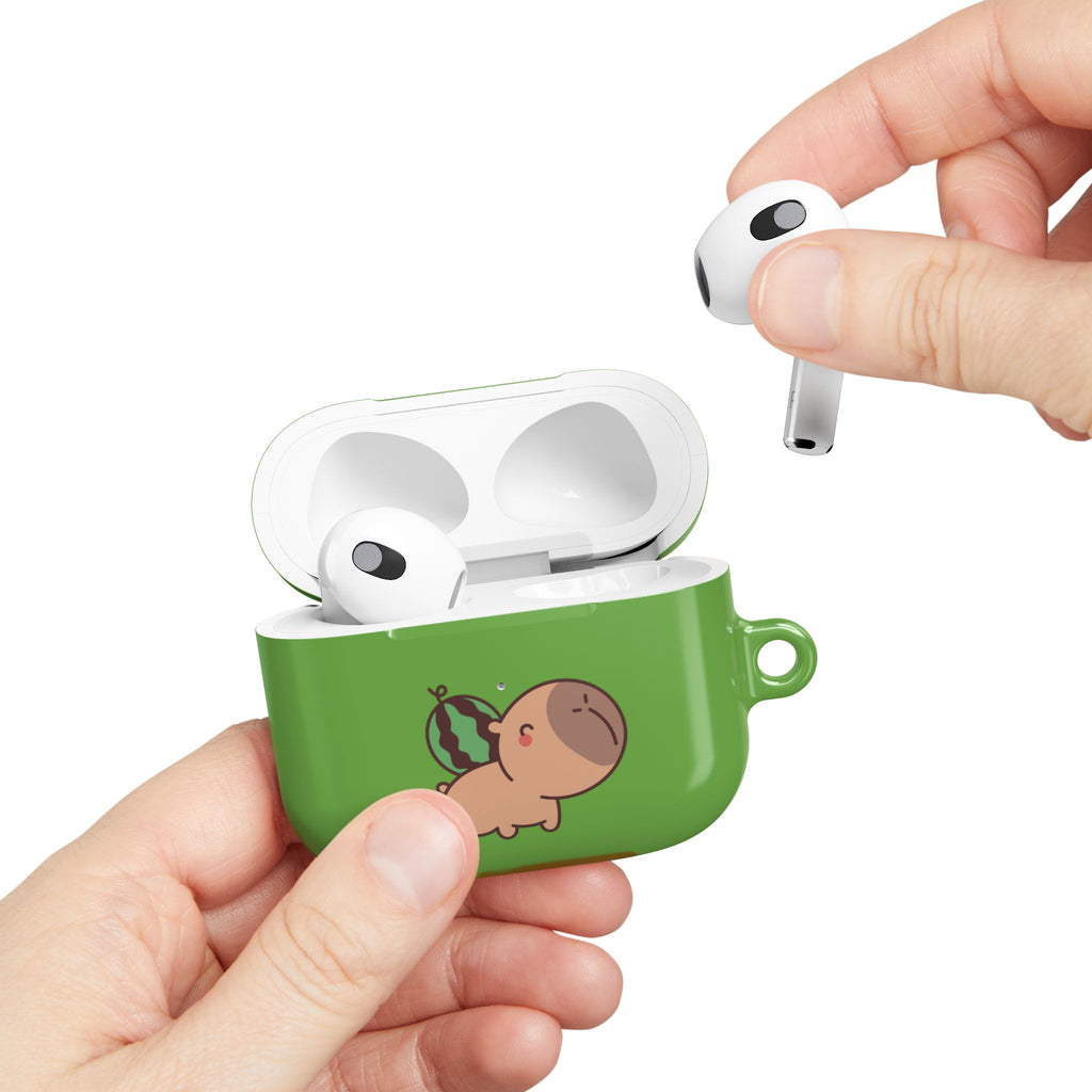 Capybara and Watermelons AirPods Case