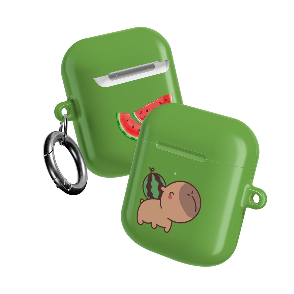 Capybara and Watermelons AirPods Case