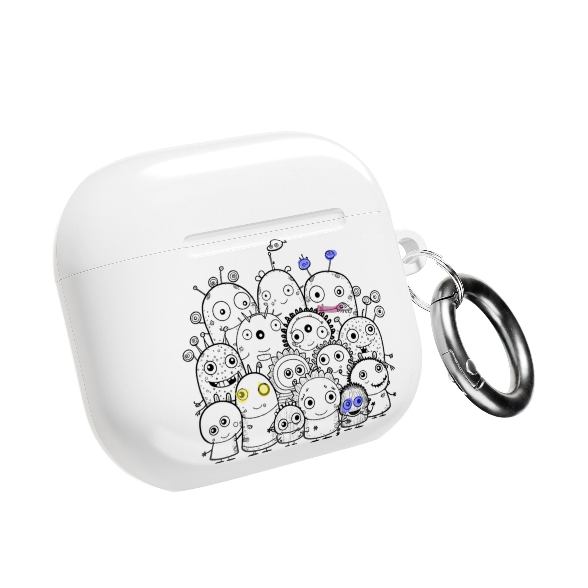 Cute Monster Crowd AirPods Case