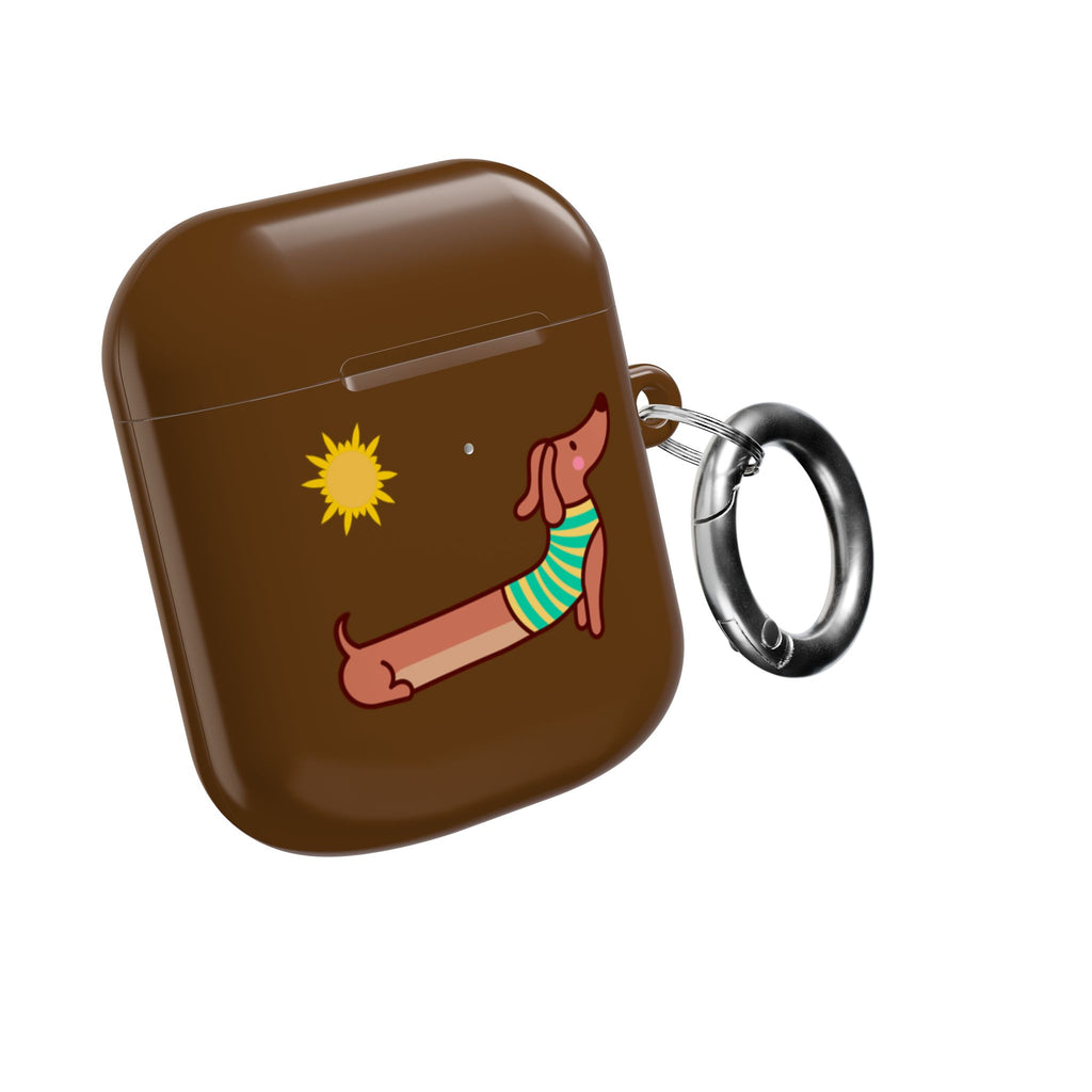 Dachshund 'Relax' AirPod Case - Cute Summer Dog Protective Cover