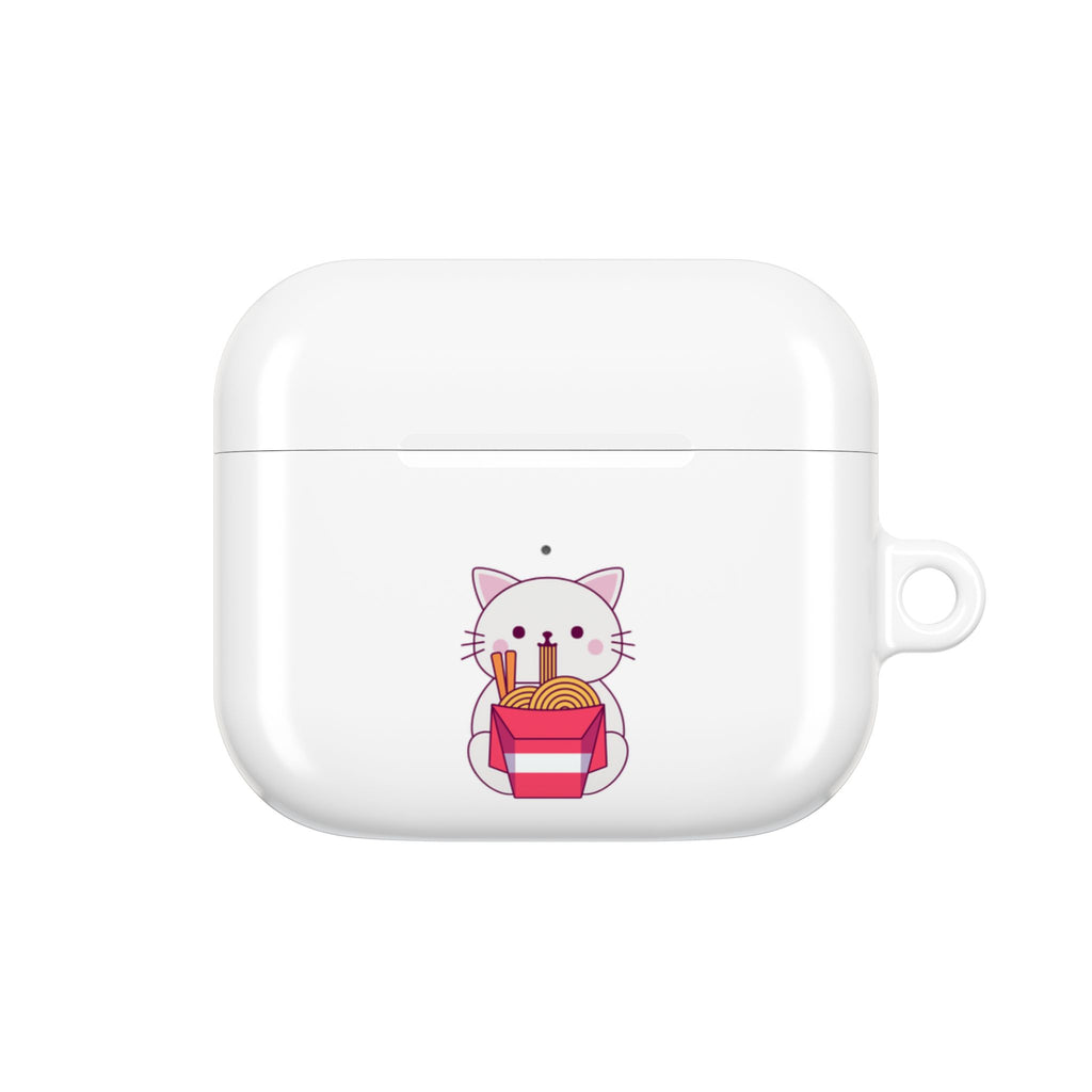 Kawaii Cat & Ramen Design AirPods Case Protective Wireless Earbud Cover