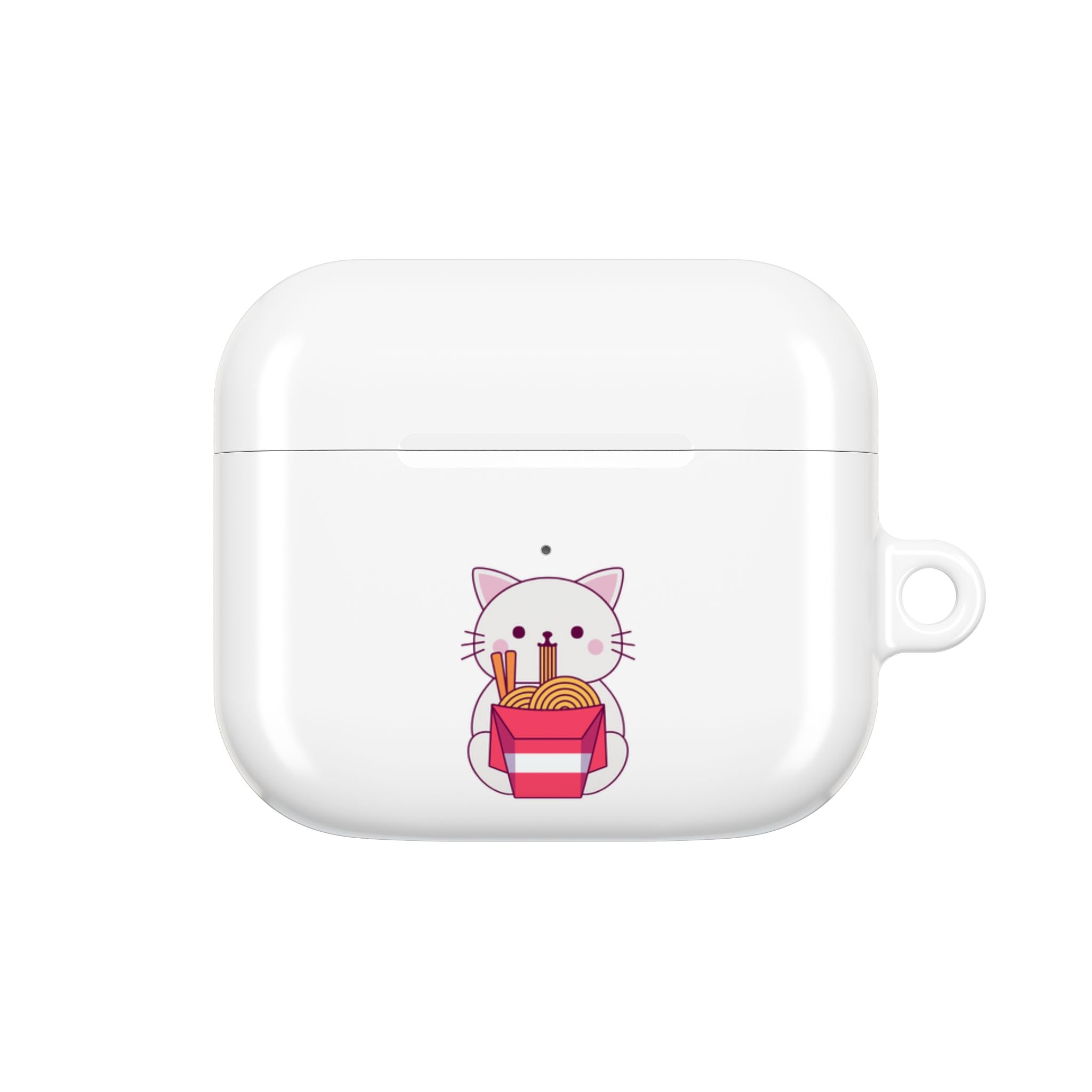 Kawaii Cat & Ramen Design AirPods Case Protective Wireless Earbud Cover