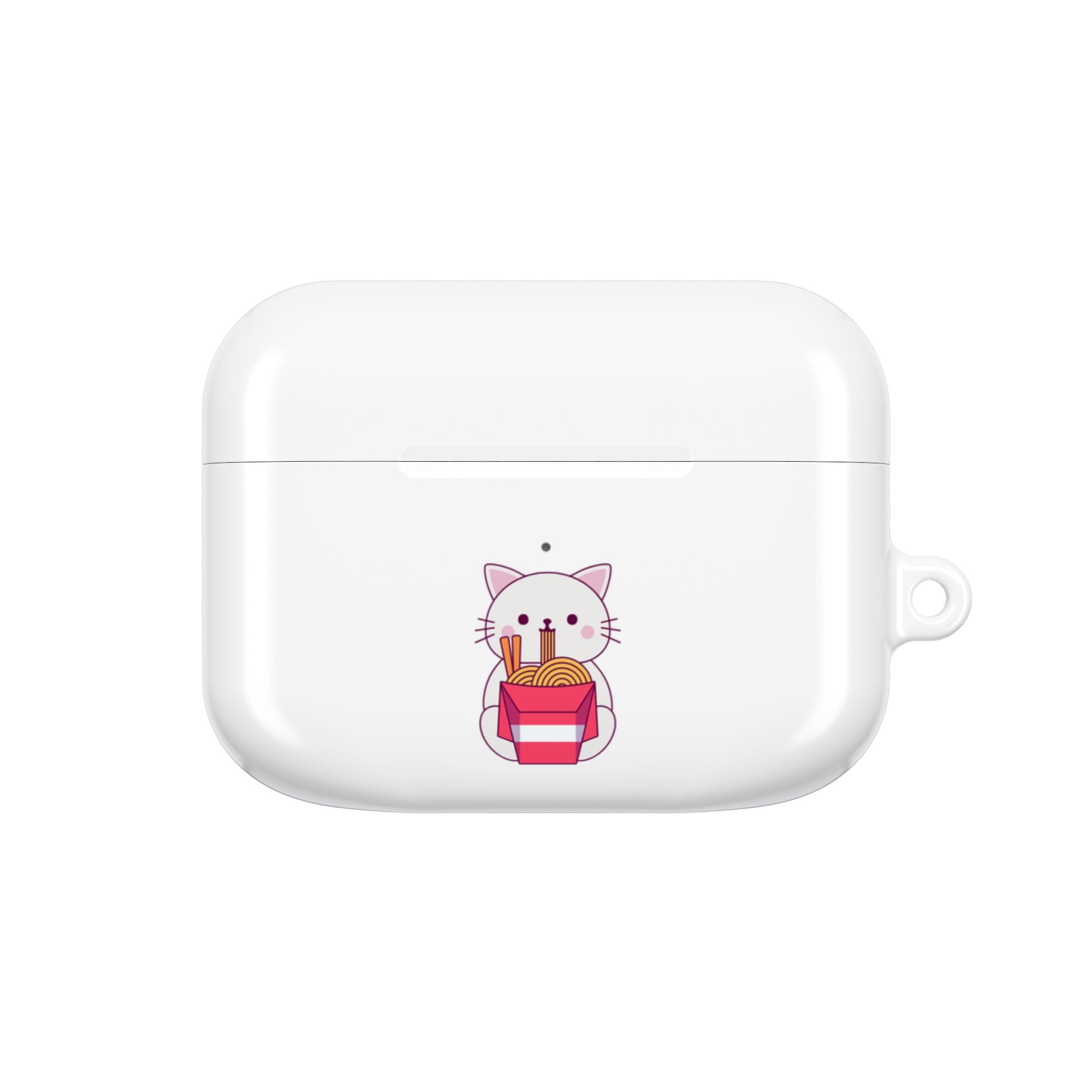 Kawaii Cat & Ramen Design AirPods Case Protective Wireless Earbud Cover