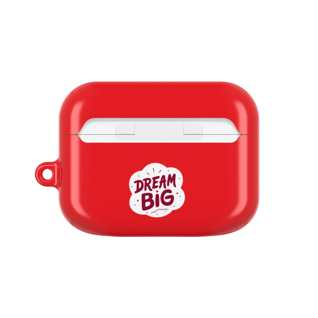 Red AirPods Case with a Snoozing Bulldog