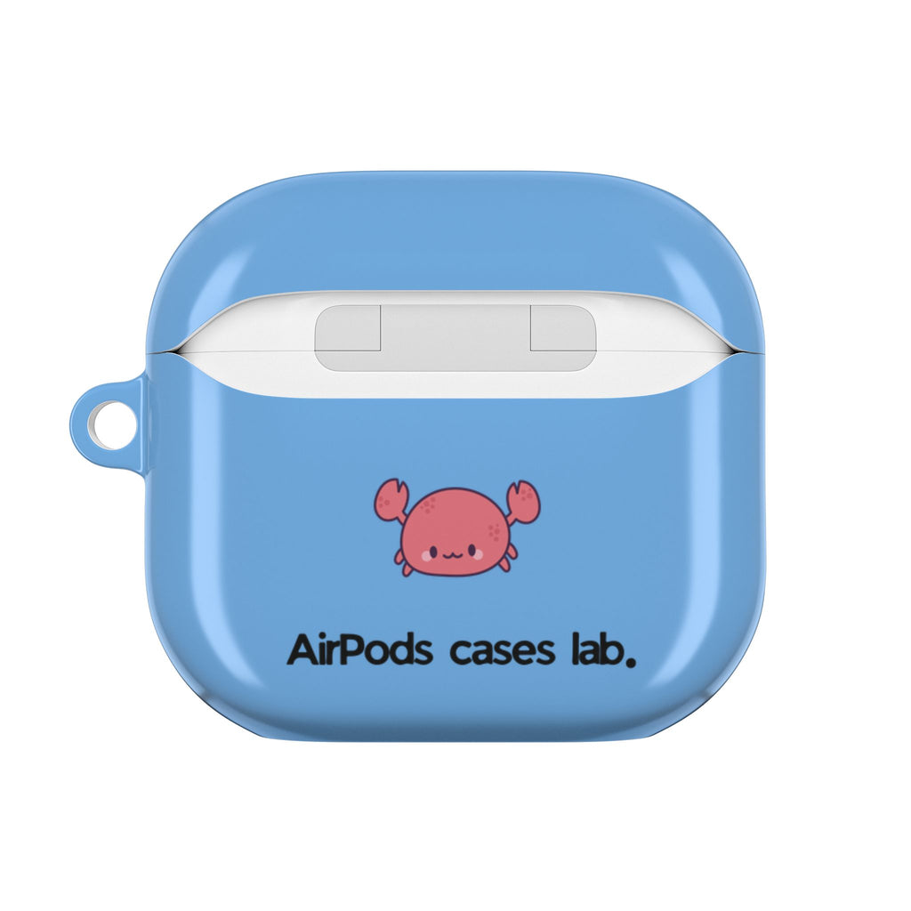 Cute Dachshund Dog & Crab Summer AirPod Case - Blue Beach Swim Float Design