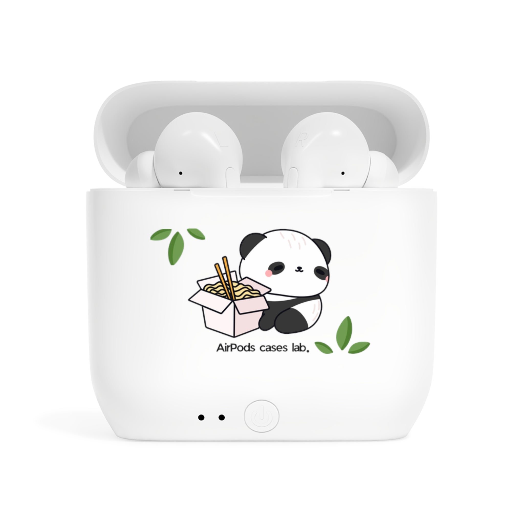 Panda Print Wireless Earbuds — Cute Panda Design Bluetooth Earbuds