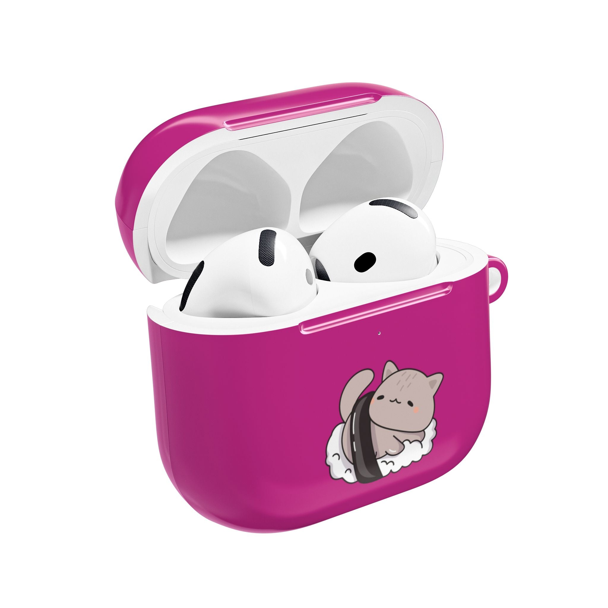 Cat Sushi AirPods Case - Cute Pink Protective Cover