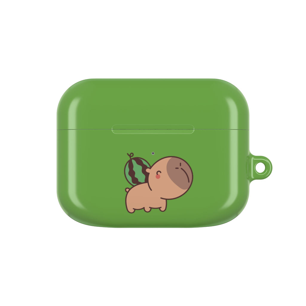 Capybara and Watermelons AirPods Case