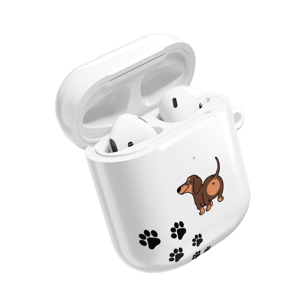 Staring Dachshund White AirPods or AirPods Pro Case