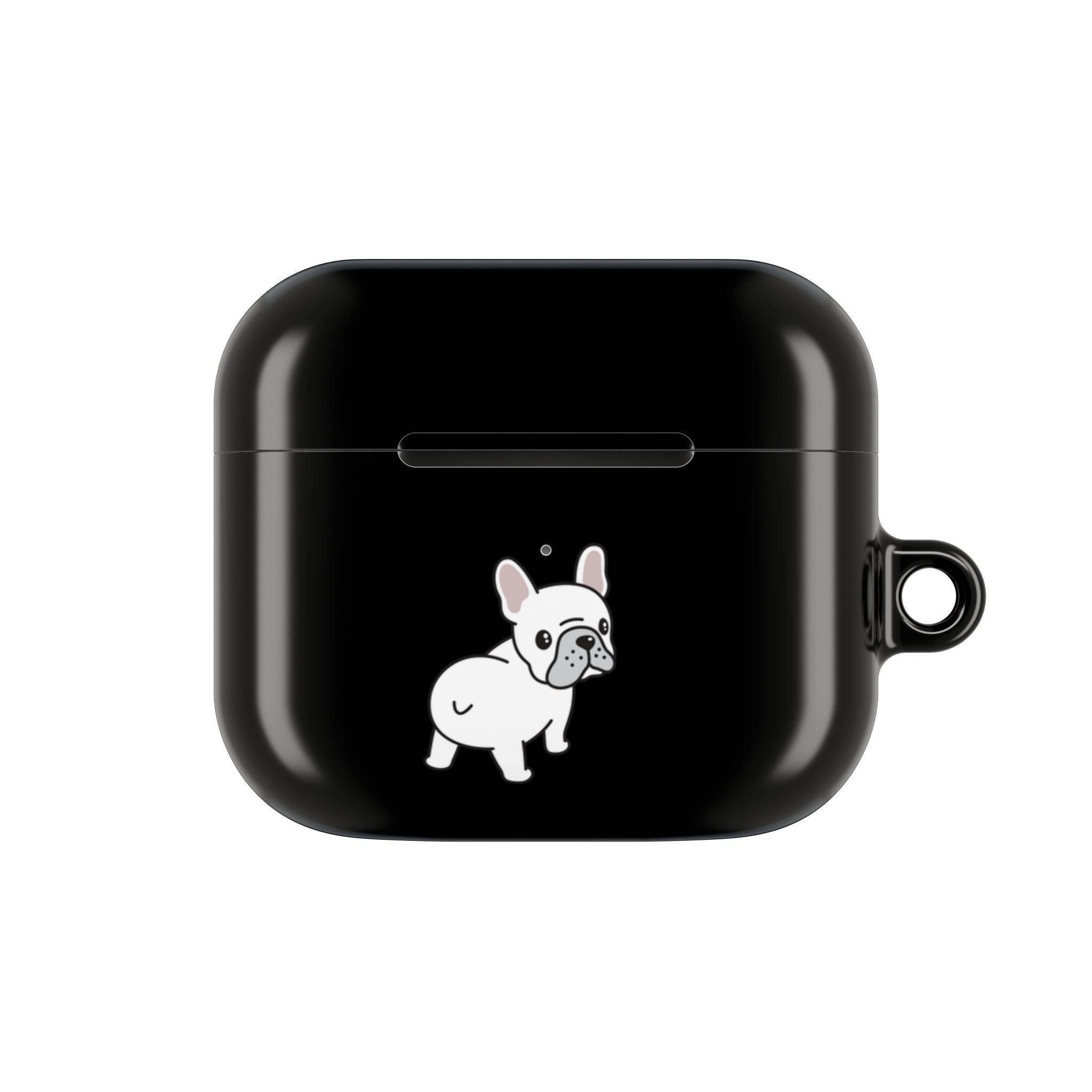 Cute French Bulldog AirPod Case - Black Protective Case