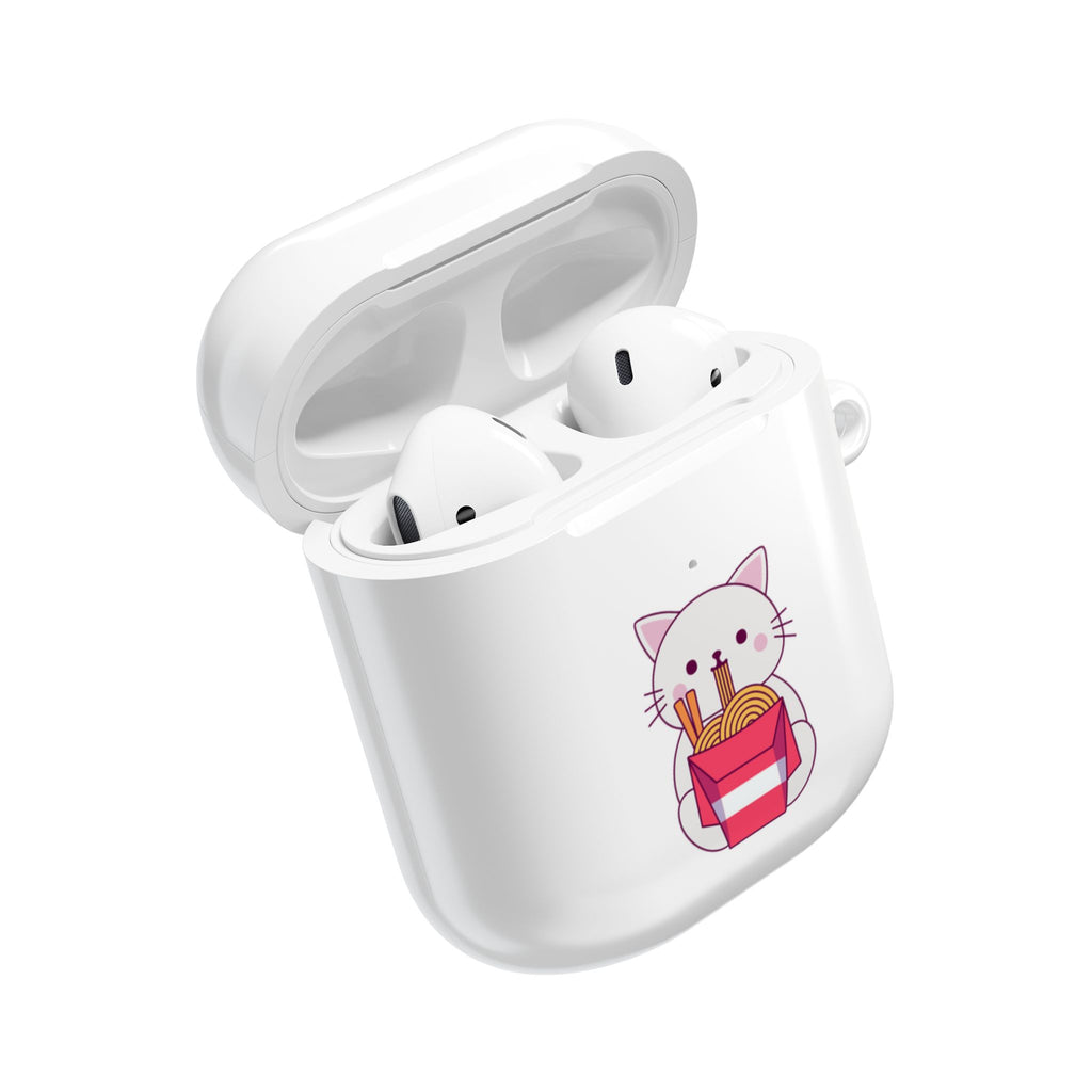 Kawaii Cat & Ramen Design AirPods Case Protective Wireless Earbud Cover