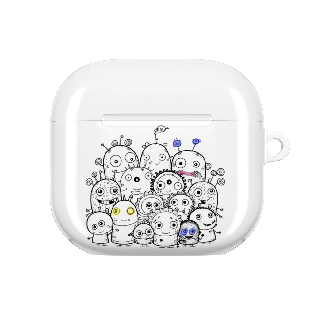 Cute Monster Crowd AirPods Case