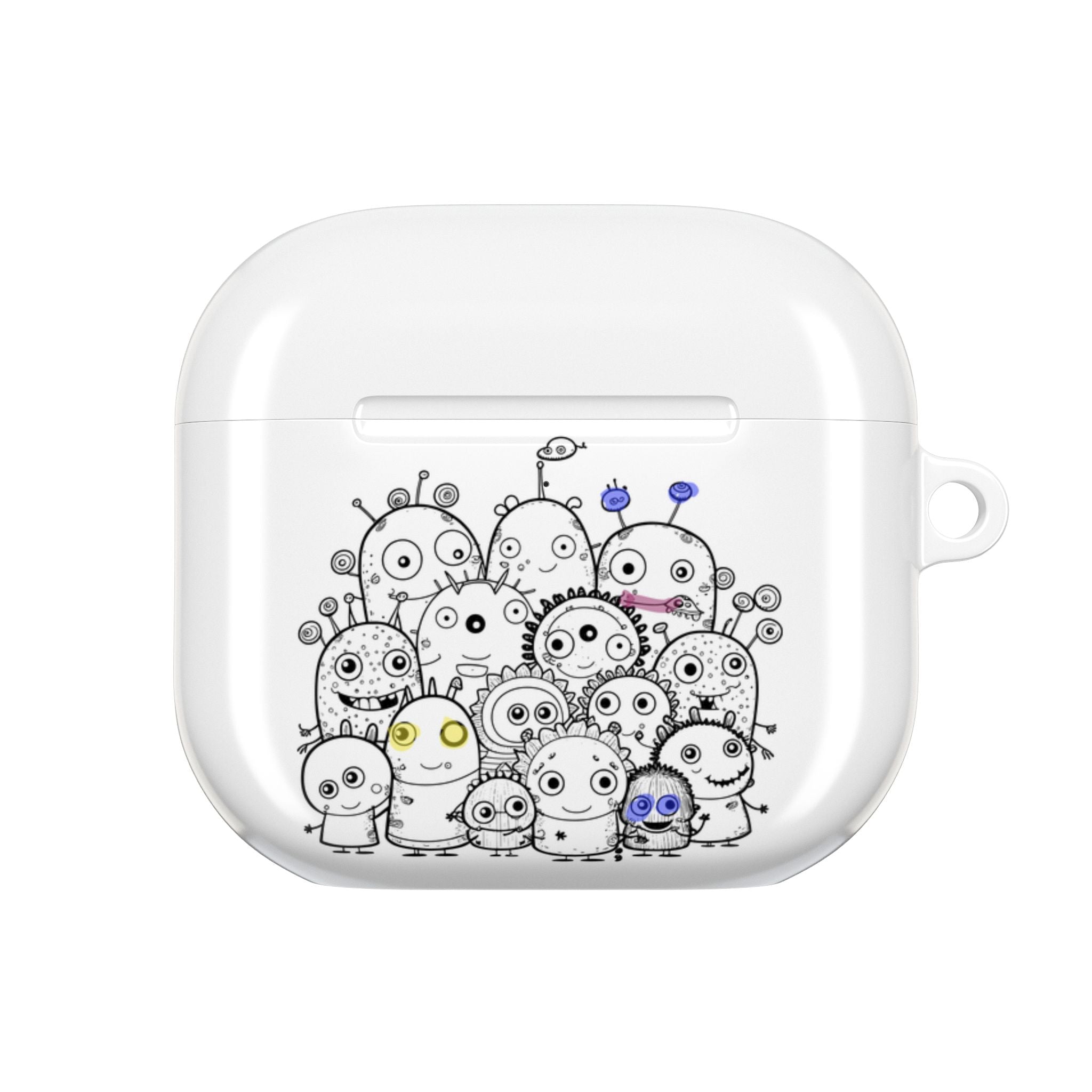 Cute Monster Crowd AirPods Case
