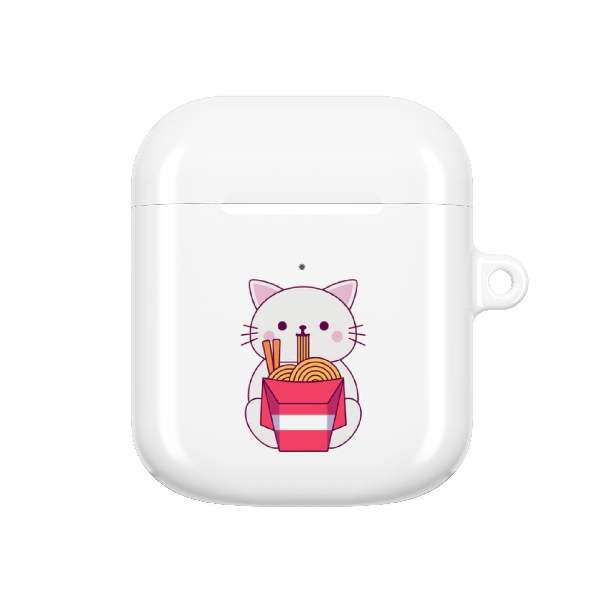 Kawaii Cat & Ramen Design AirPods Case Protective Wireless Earbud Cover