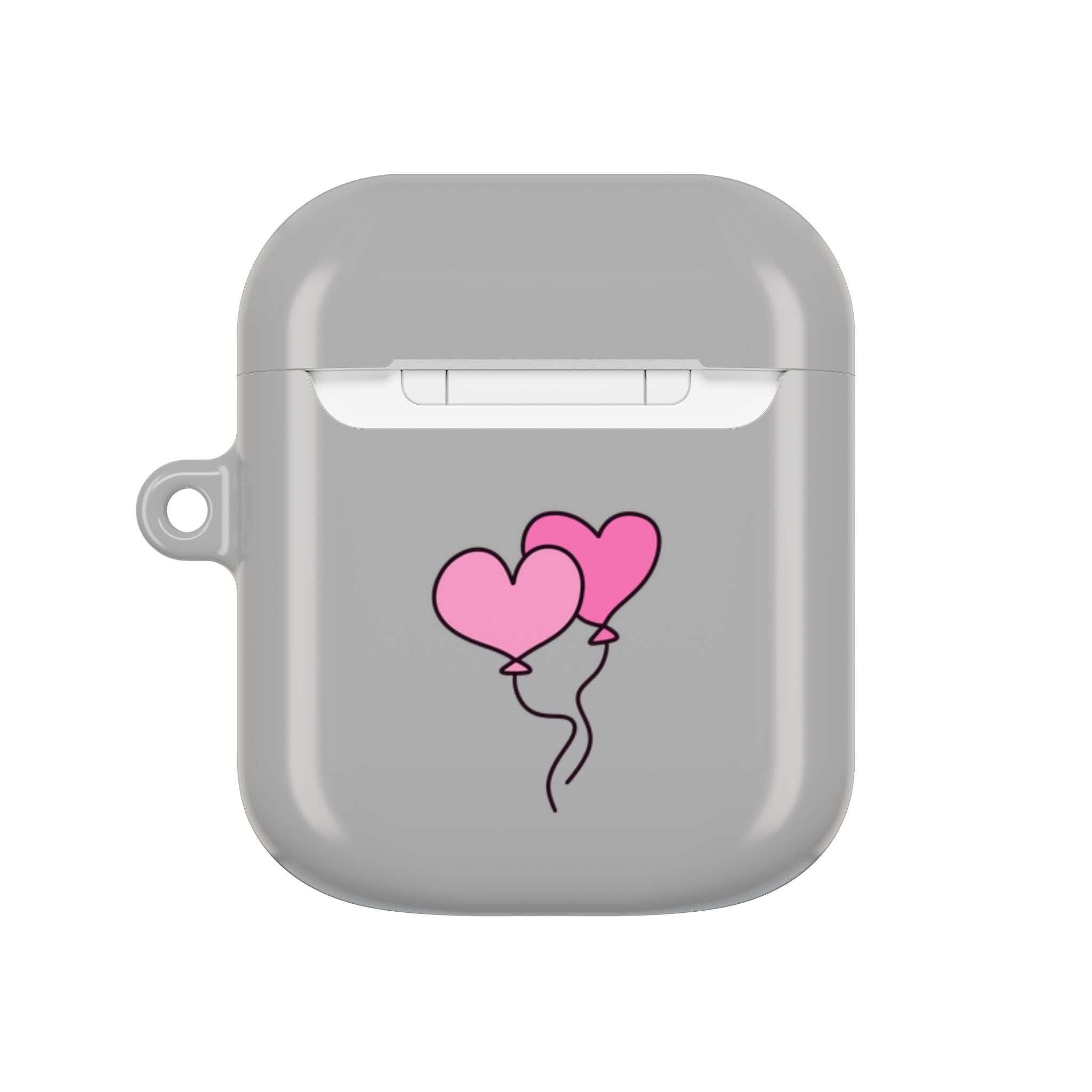 Cute  Capybara and Heart Balloon AirPod Case