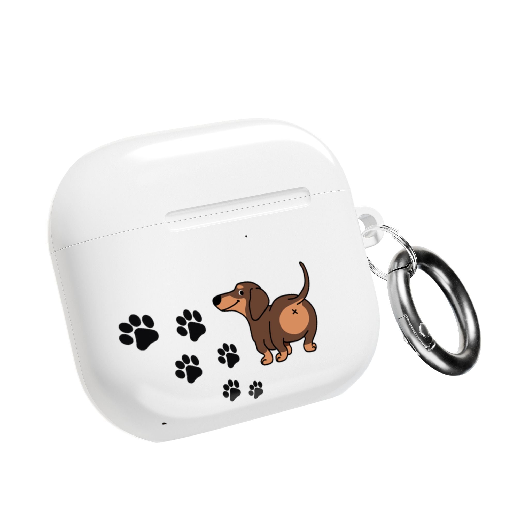Staring Dachshund White AirPods or AirPods Pro Case