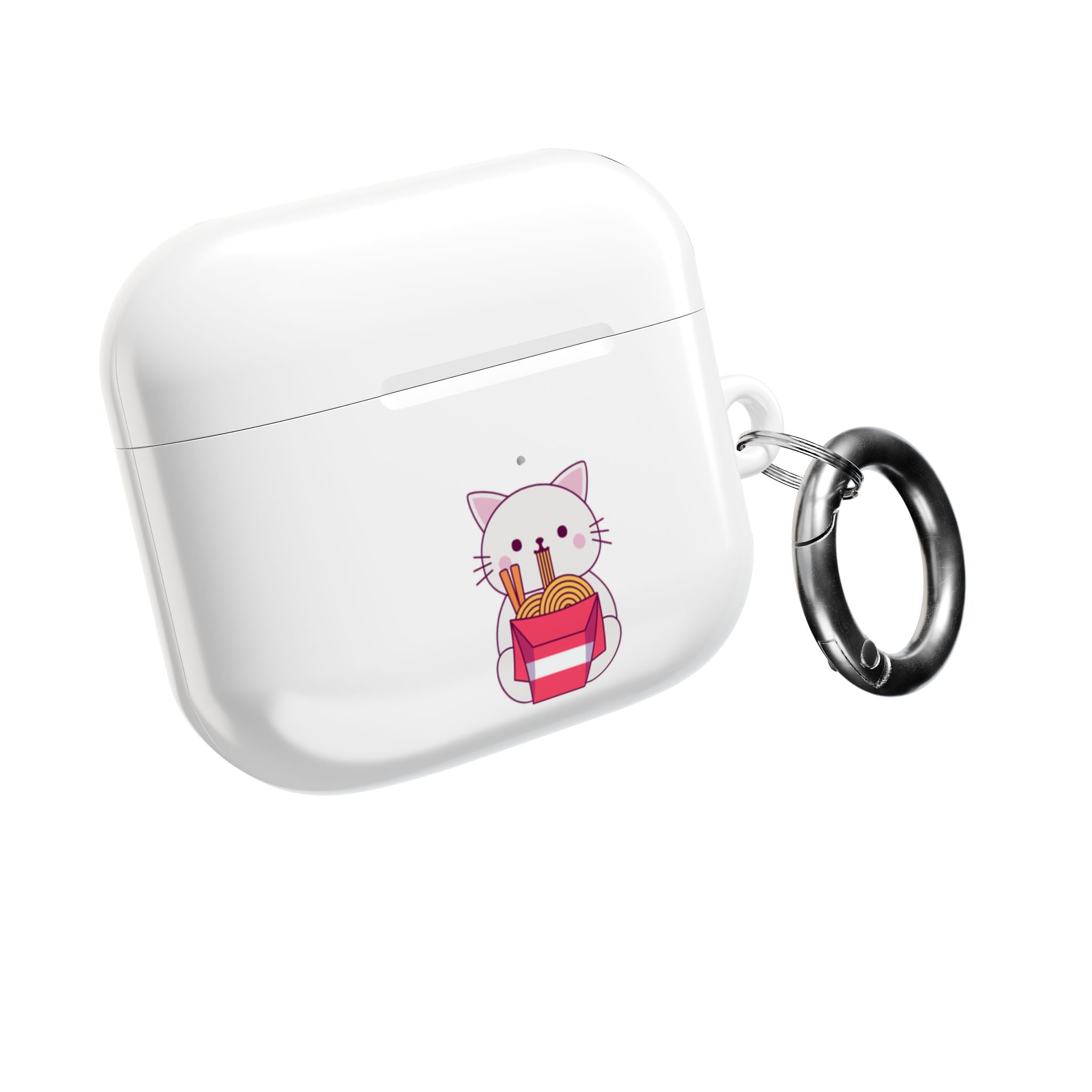 Kawaii Cat & Ramen Design AirPods Case Protective Wireless Earbud Cover