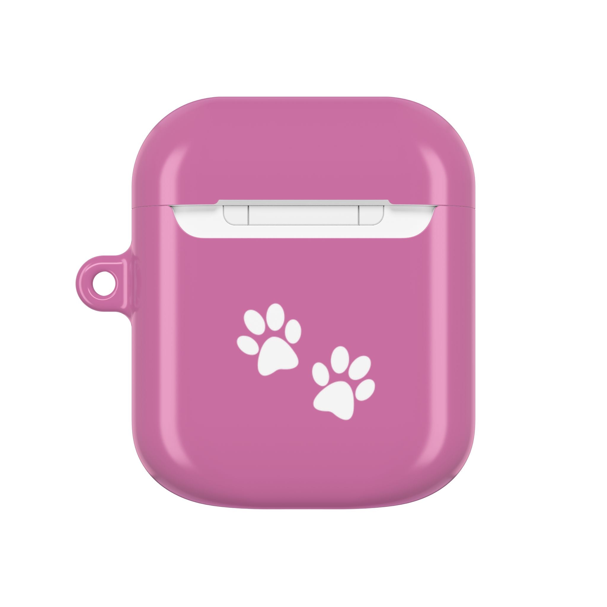 Pink AirPods Case with a Snoozing Bulldog