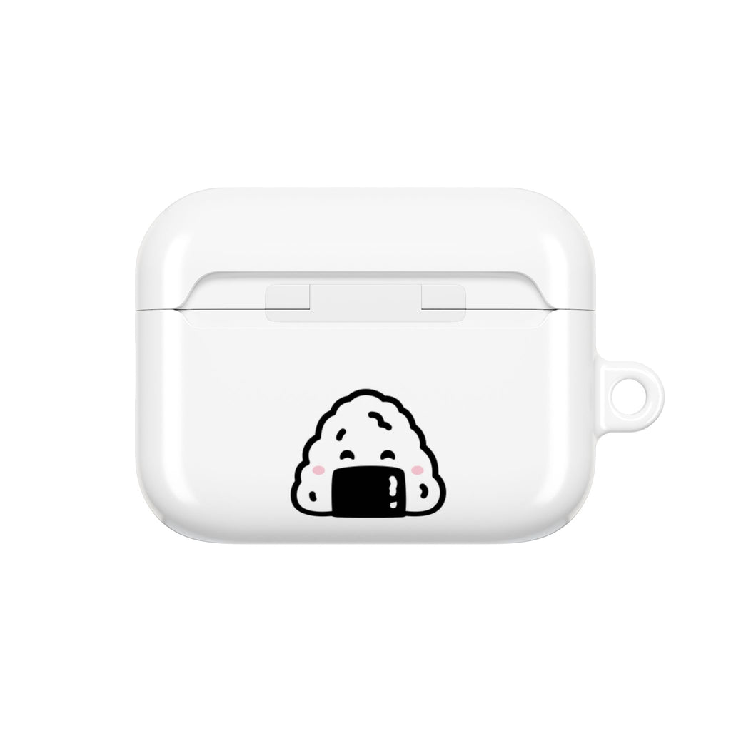 Japanese Cat & Onigiri White AirPod Case