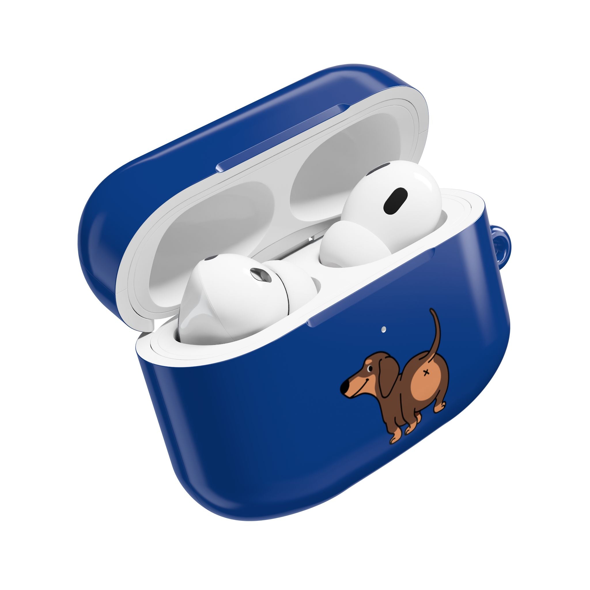 Staring Dachshund Navy AirPods or AirPods Pro Case