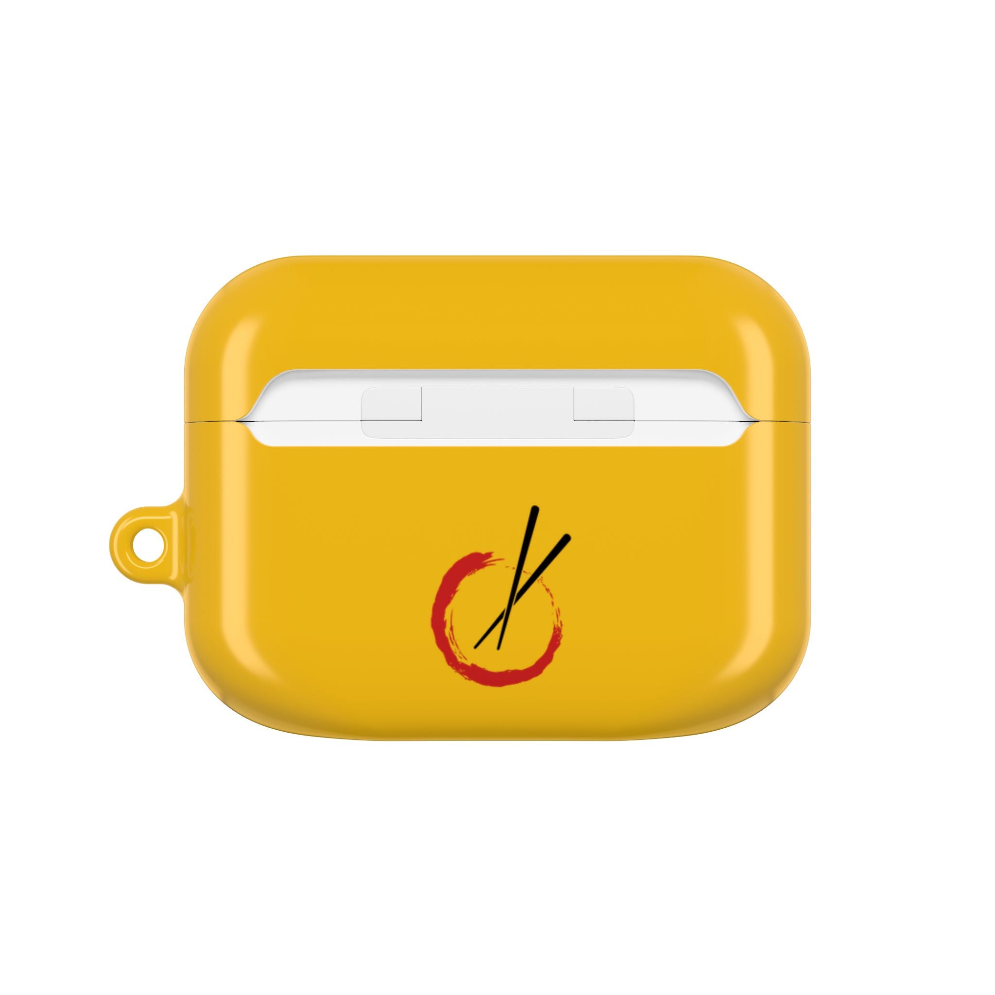 Japanese Cat & Chopsticks Yellow AirPods Case