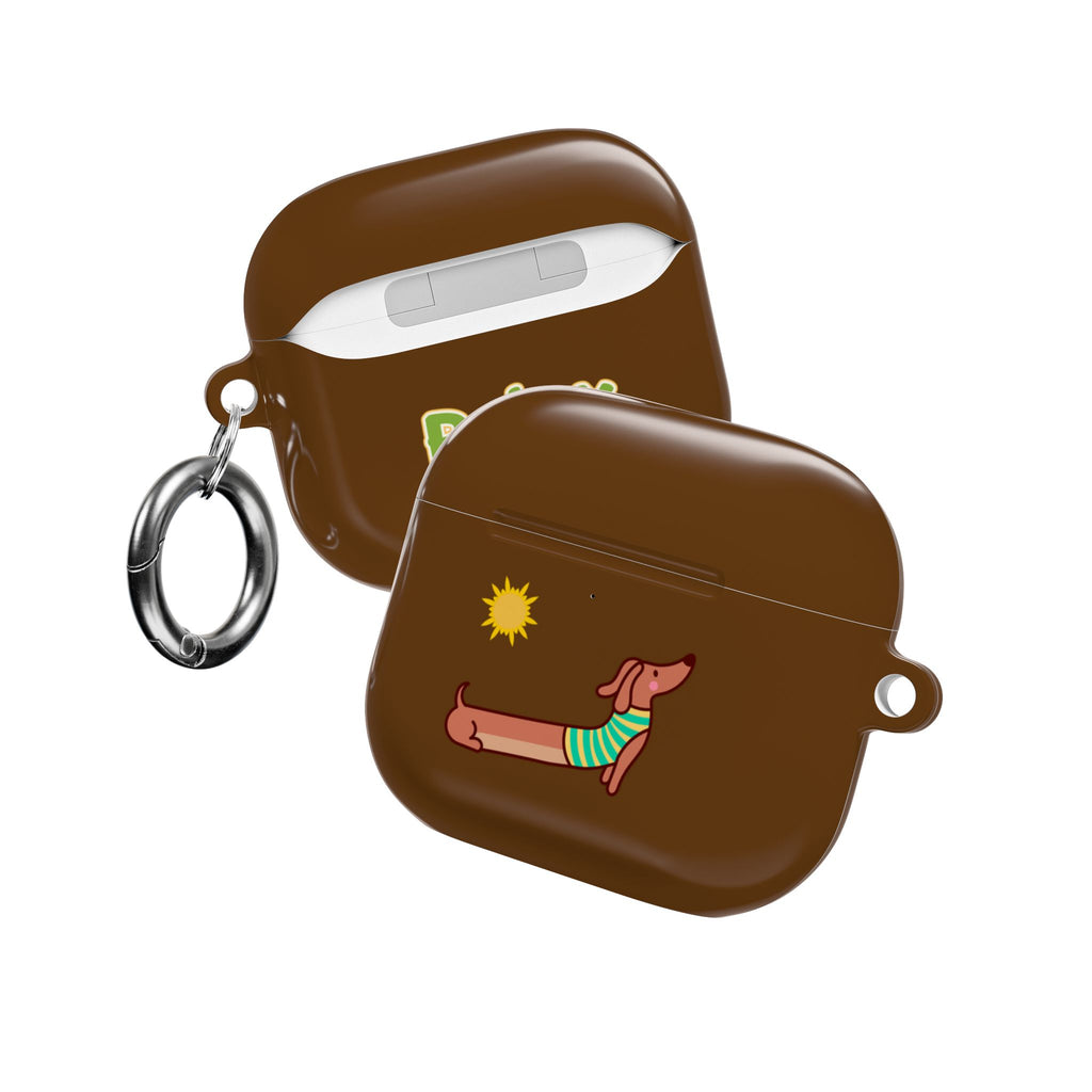Dachshund 'Relax' AirPod Case - Cute Summer Dog Protective Cover