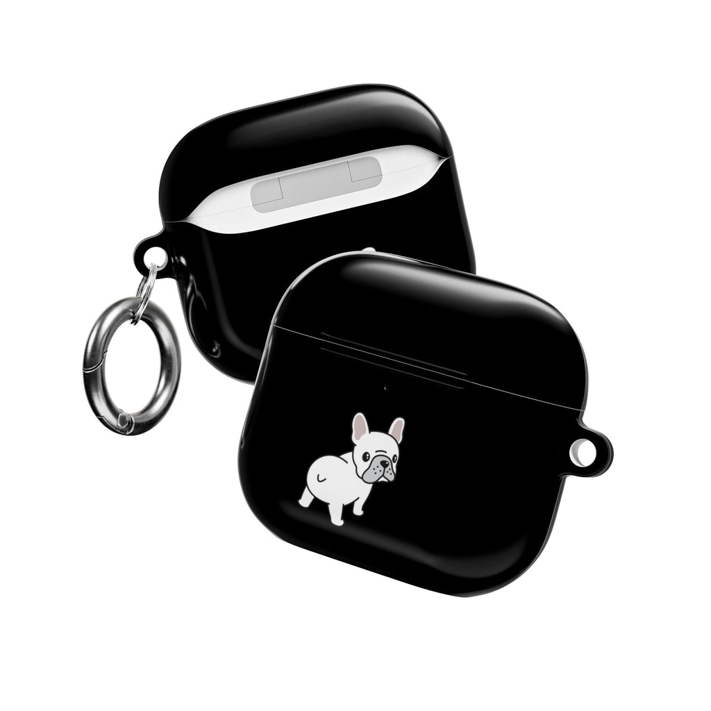 Cute French Bulldog AirPod Case - Black Protective Case