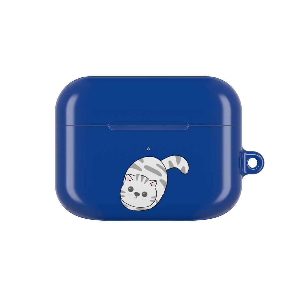 Cat & Fish AirPod Case - Cute Blue Protective AirPods Case