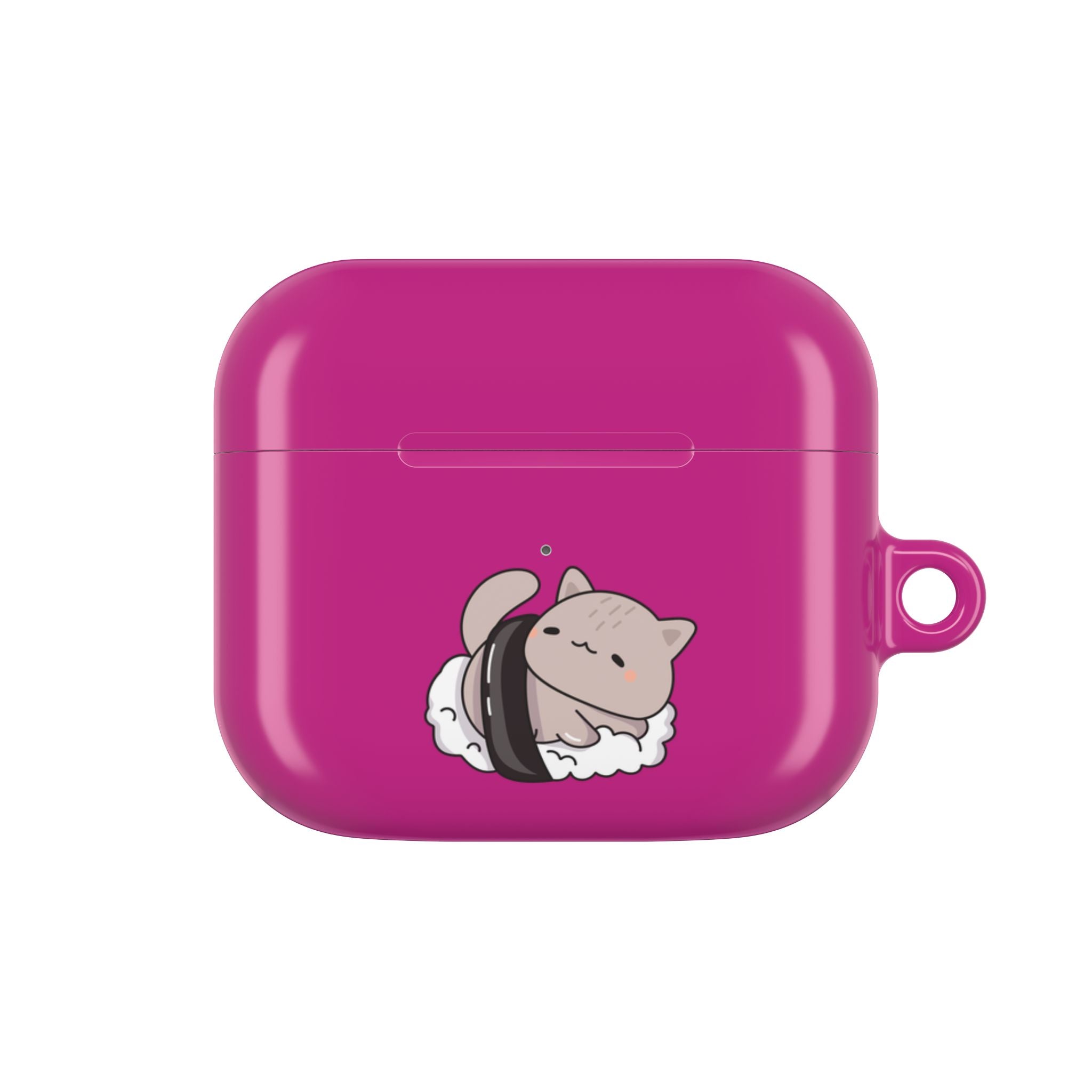Cat Sushi AirPods Case - Cute Pink Protective Cover