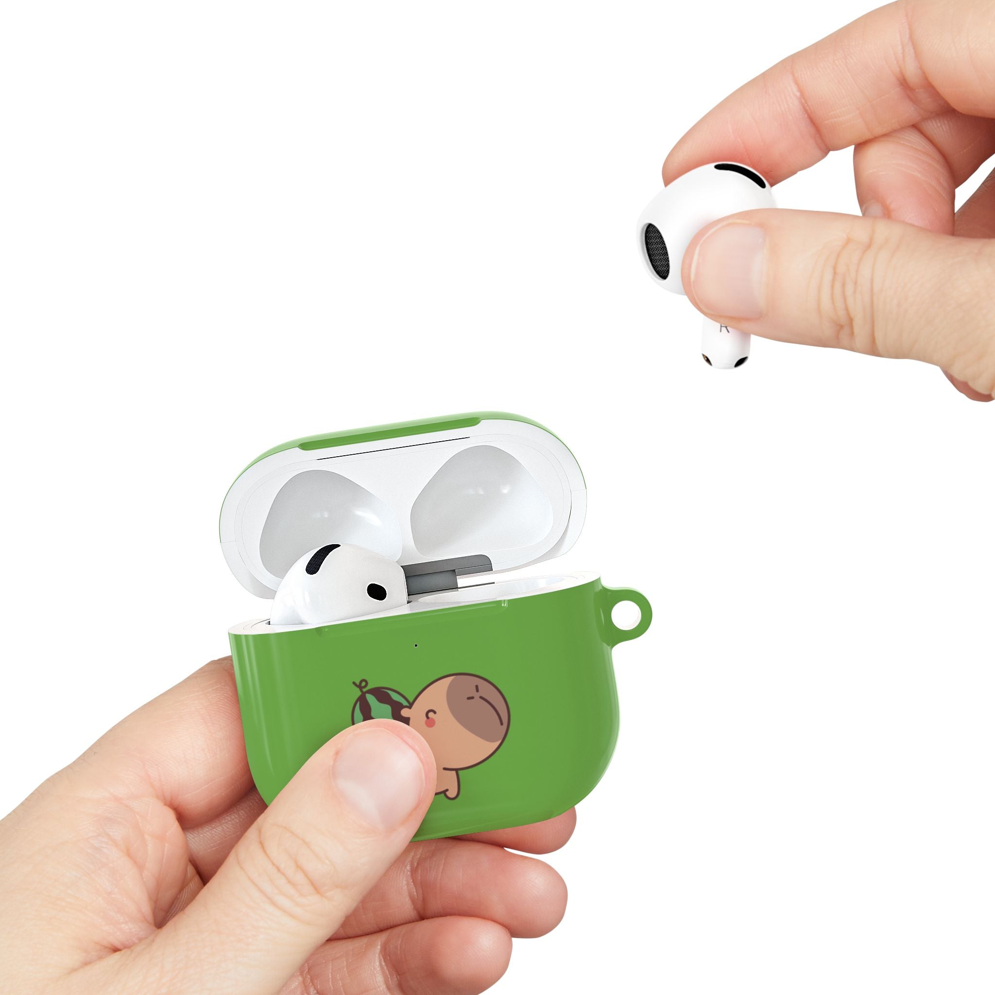 Capybara and Watermelons AirPods Case