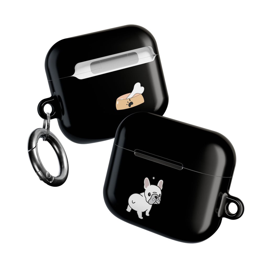 Cute French Bulldog AirPod Case - Black Protective Case