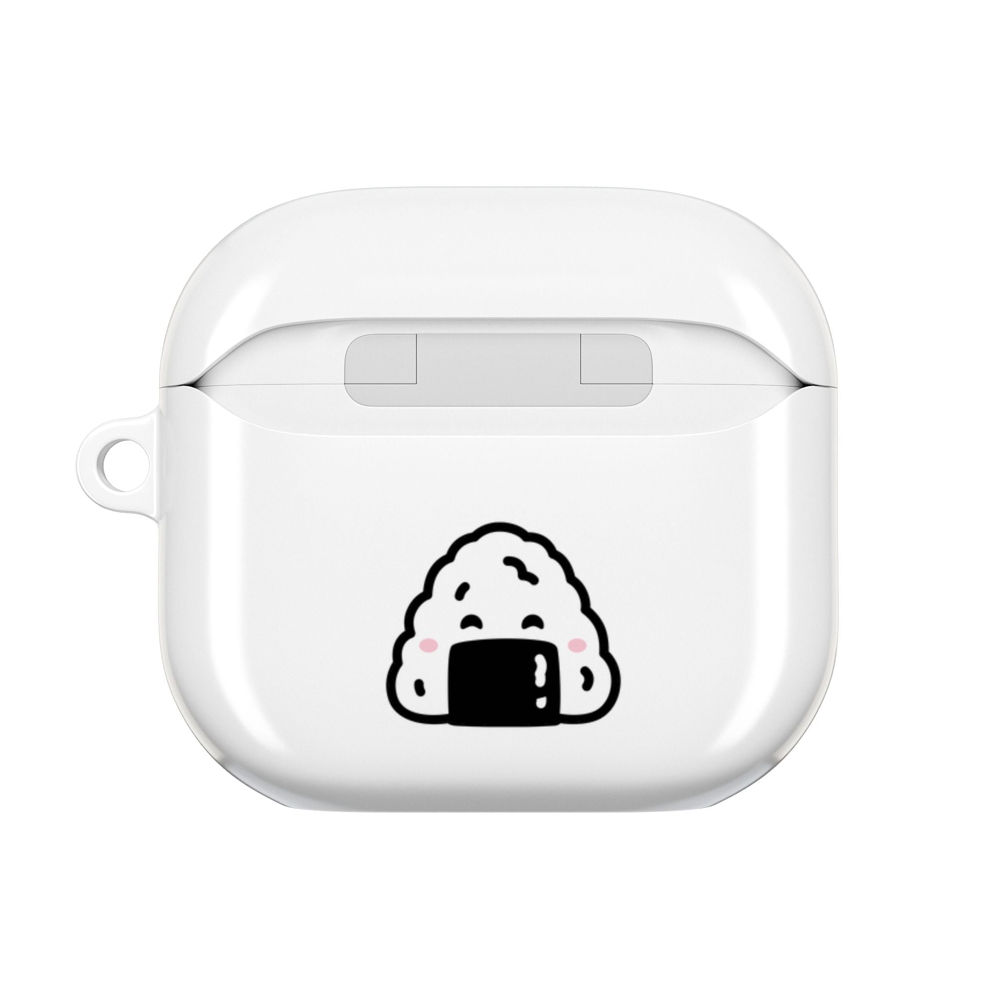 Japanese Cat & Onigiri White AirPod Case