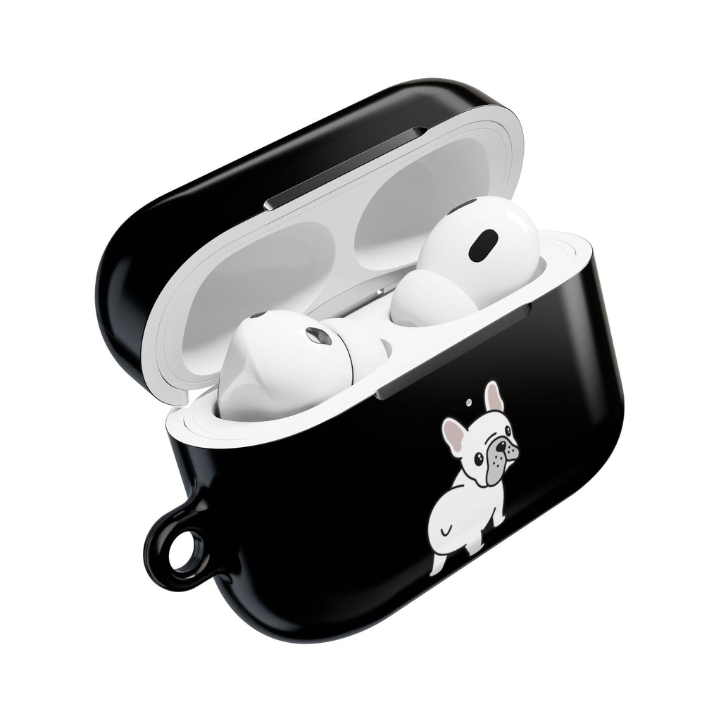 Cute French Bulldog AirPod Case - Black Protective Case