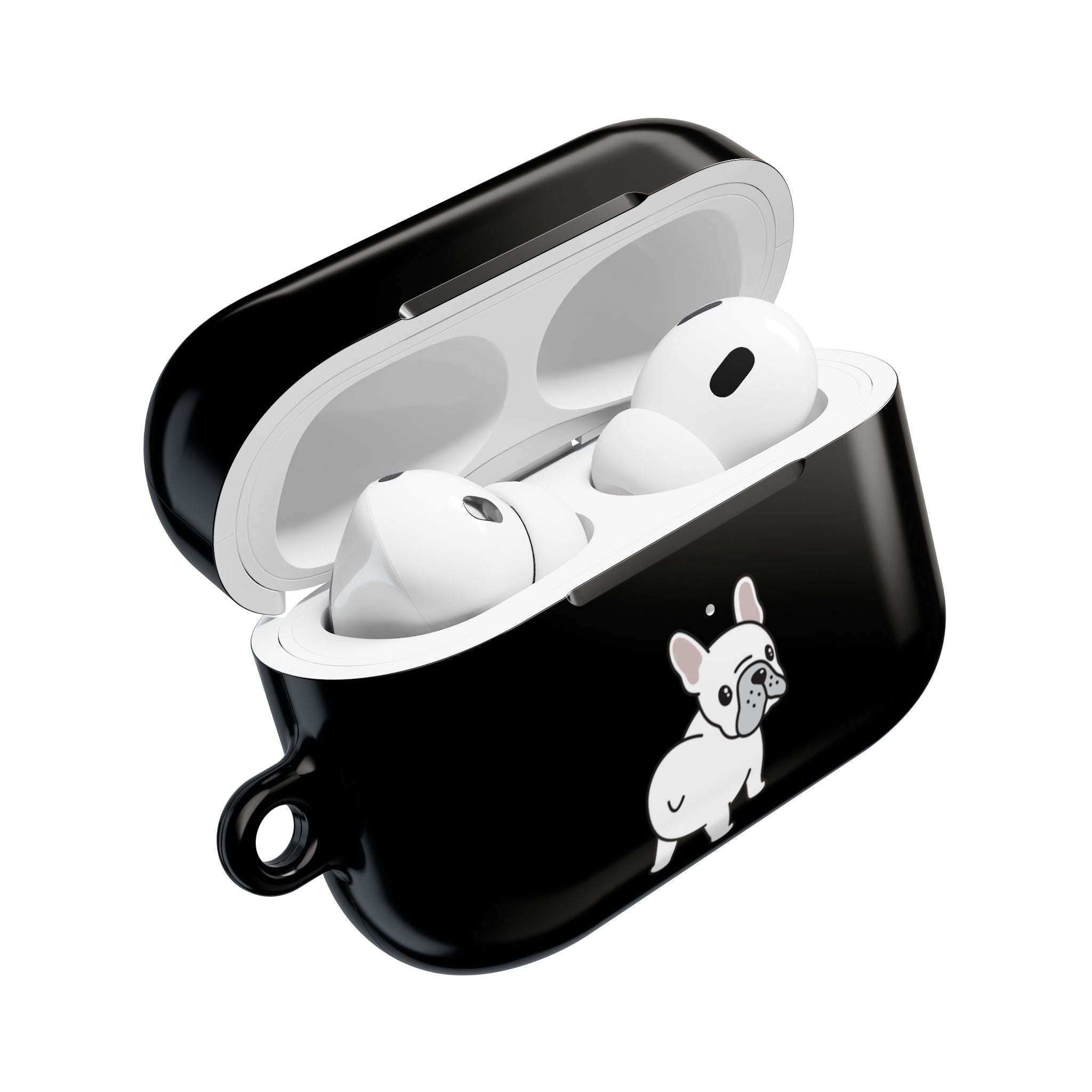Cute French Bulldog AirPod Case - Black Protective Case