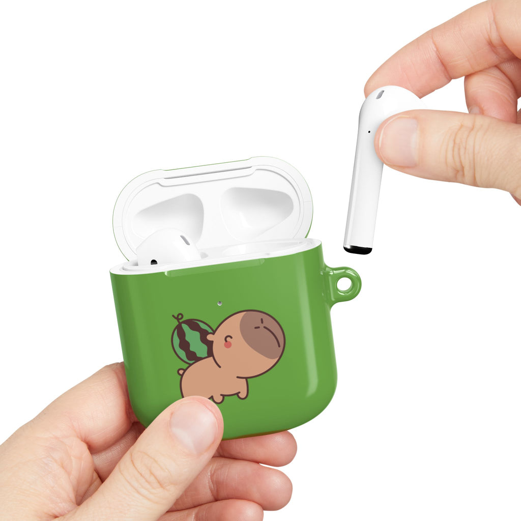 Capybara and Watermelons AirPods Case