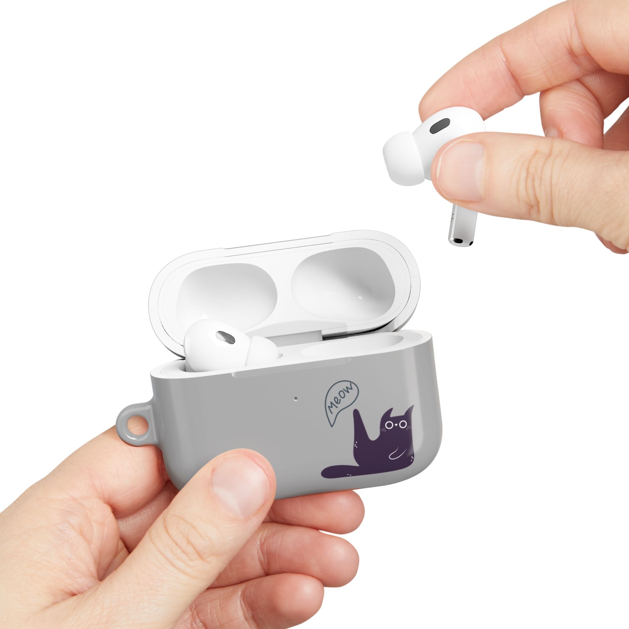 AirPods case with a Meowing Cat Kawaii