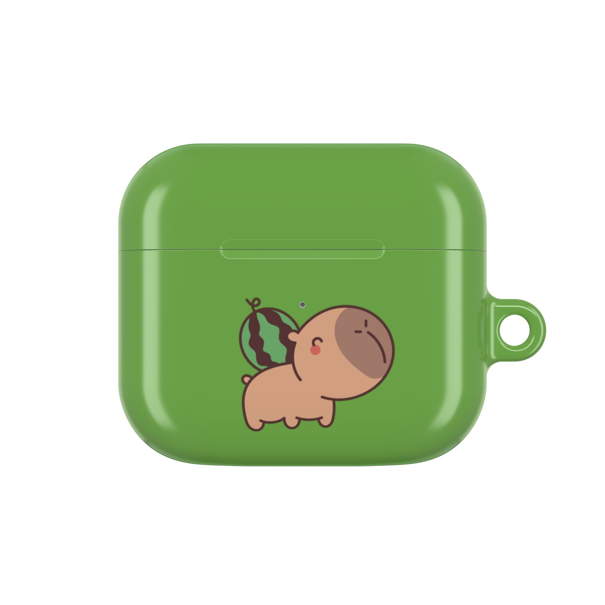 Capybara and Watermelons AirPods Case