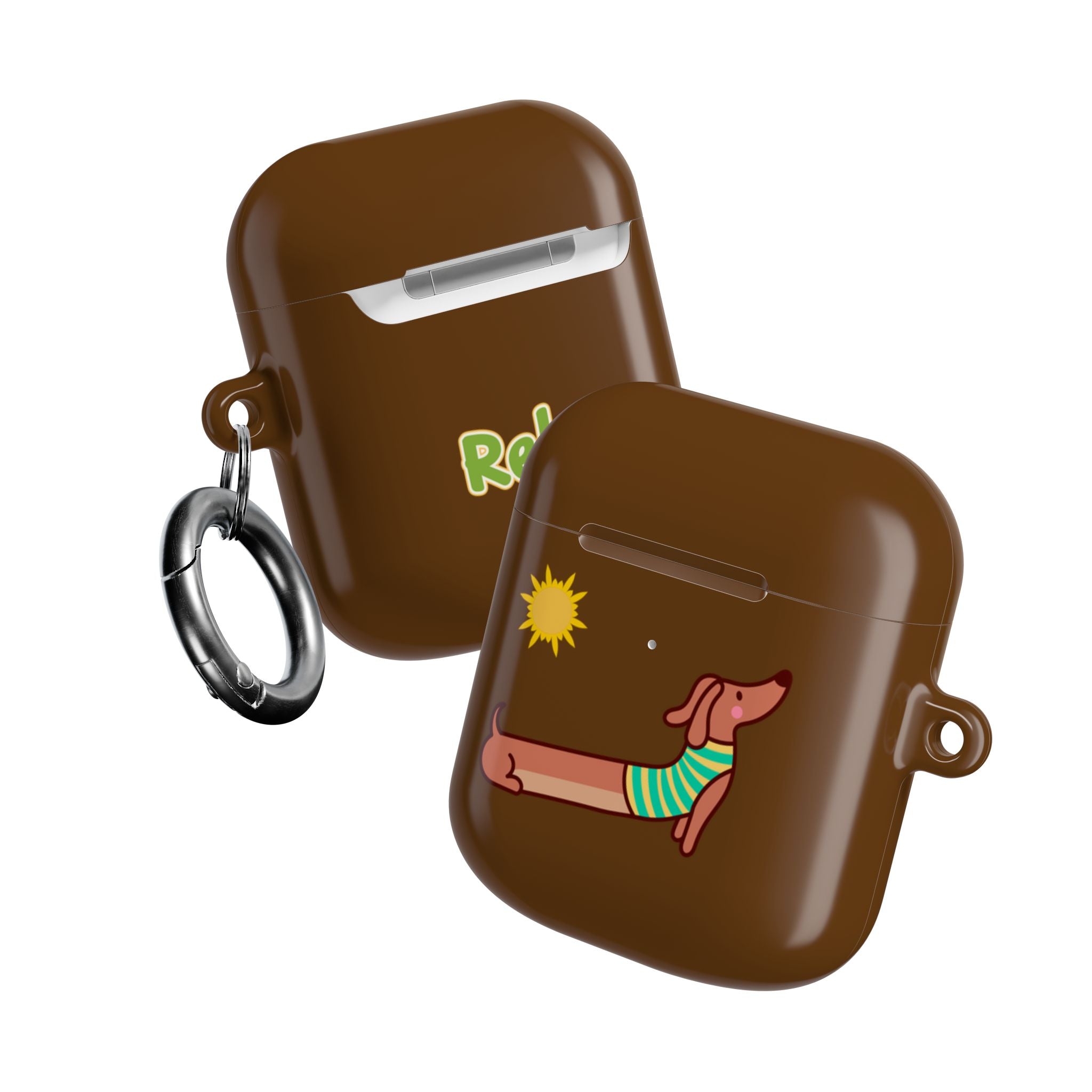 Dachshund 'Relax' AirPod Case - Cute Summer Dog Protective Cover