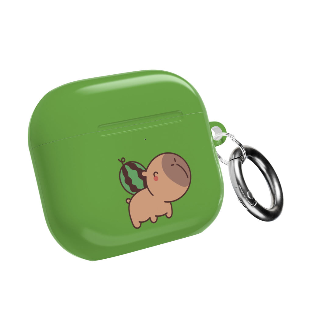 Capybara and Watermelons AirPods Case