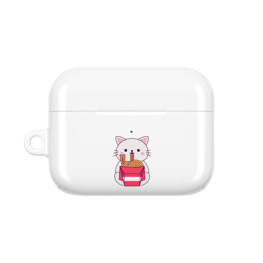 Kawaii Cat & Ramen Design AirPods Case Protective Wireless Earbud Cover