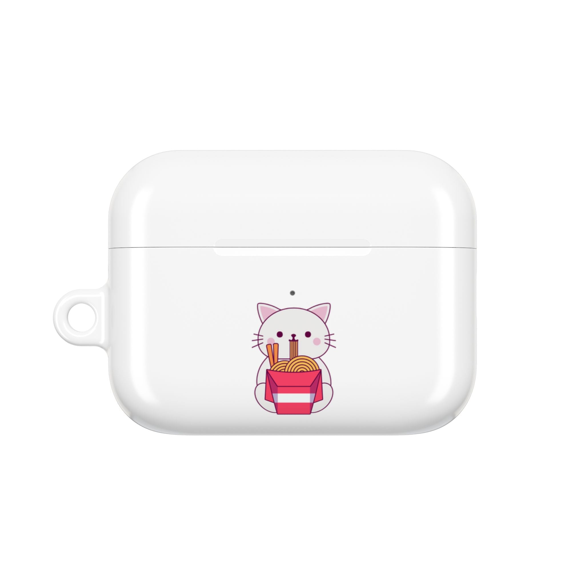 Kawaii Cat & Ramen Design AirPods Case Protective Wireless Earbud Cover