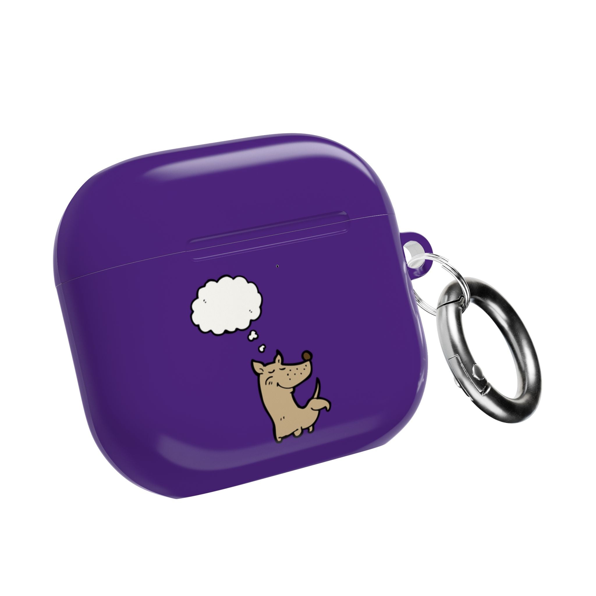 Happy Puppy Purple AirPods Case