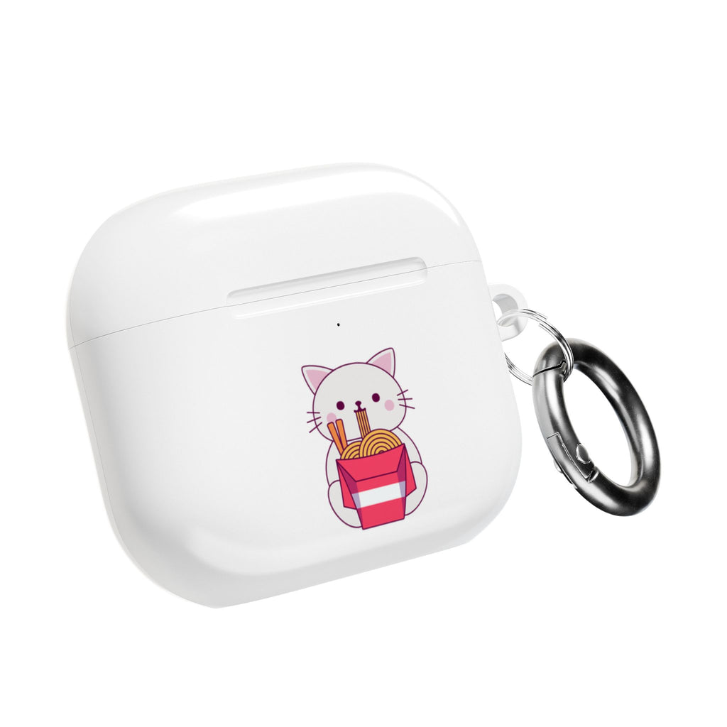 Kawaii Cat & Ramen Design AirPods Case Protective Wireless Earbud Cover