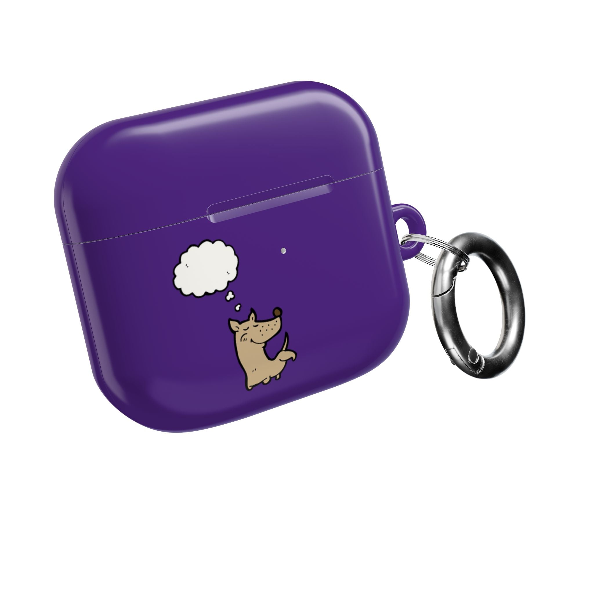 Happy Puppy Purple AirPods Case