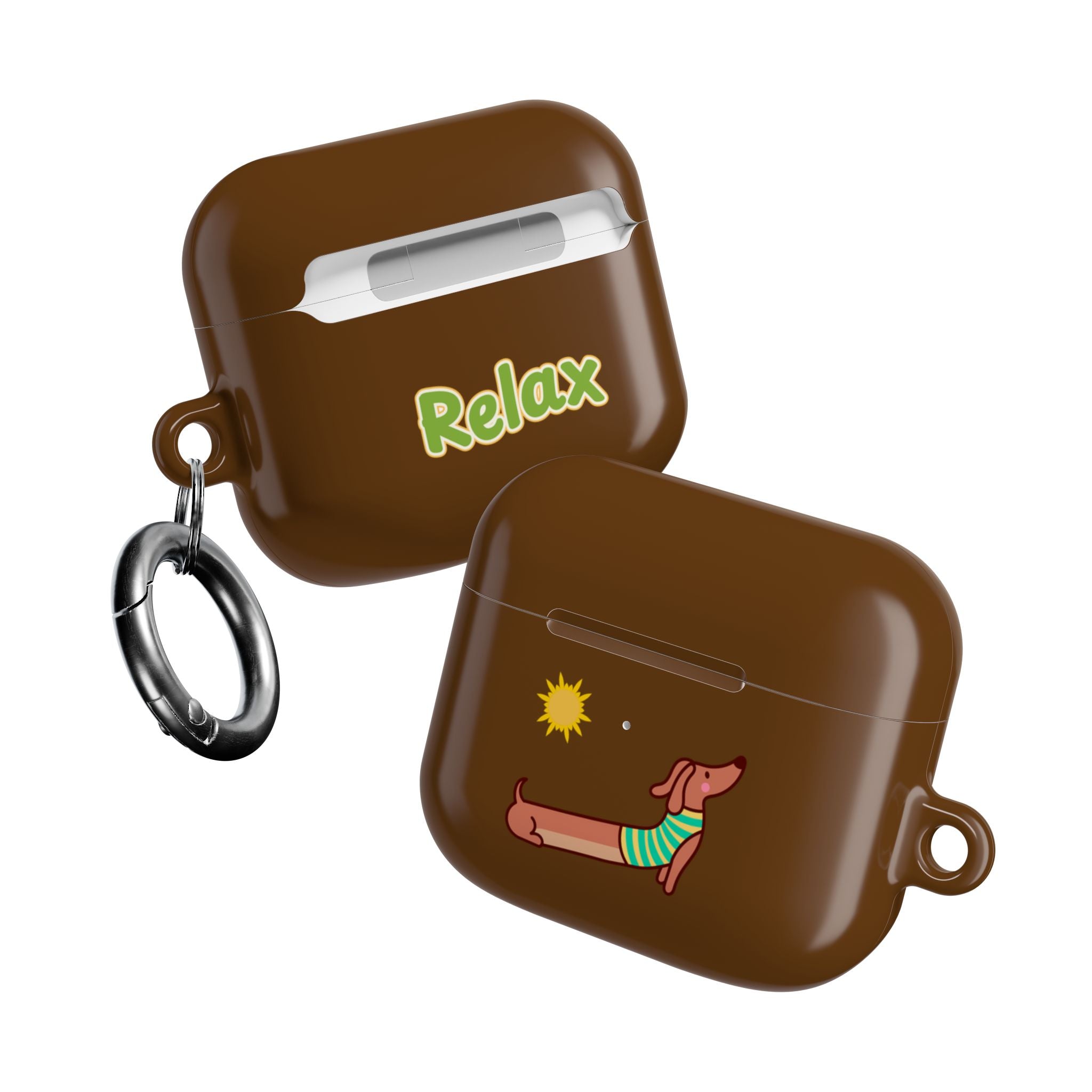 Dachshund 'Relax' AirPod Case - Cute Summer Dog Protective Cover