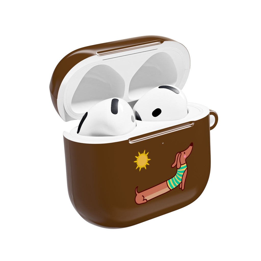 Dachshund 'Relax' AirPod Case - Cute Summer Dog Protective Cover