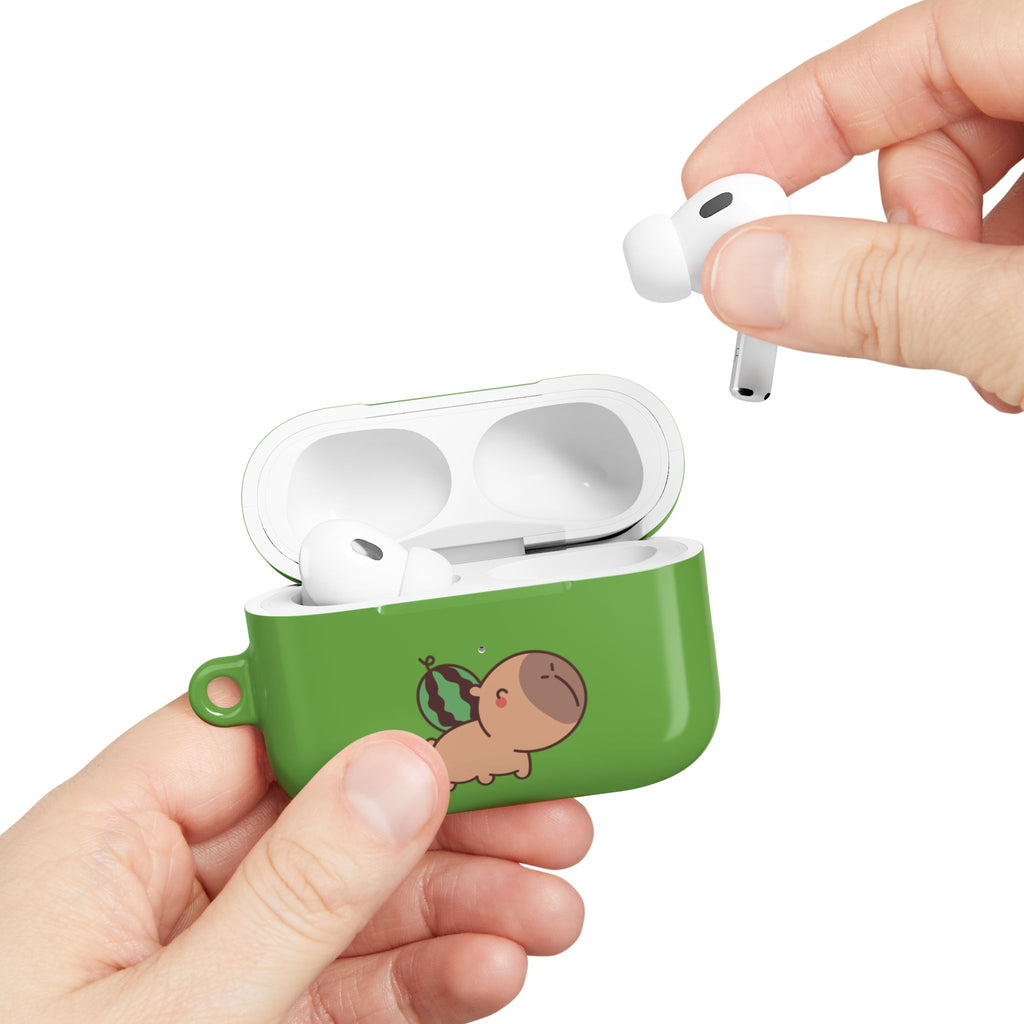 Capybara and Watermelons AirPods Case